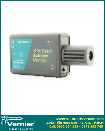 GDX-RAD /Cảm biến Theo dõi Bức xạ alpha, beta, gamma và tia X, không dây Bluetooth ® hoặc USB  [Go Direct® Radiation Monitor [GDX-RAD] 